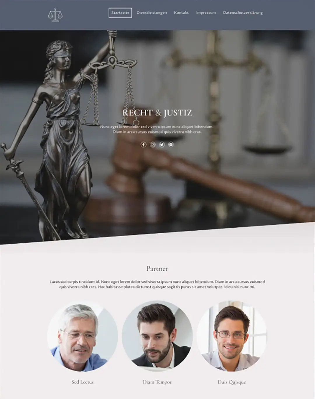 Preview: Anwaltskanzlei Website