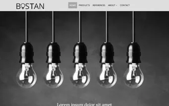 Vorschau: Website zur Keramikherstellung: Website zum Design von Glühbirne